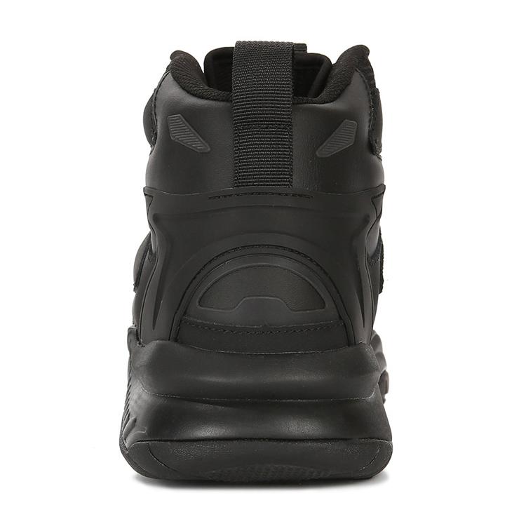 Men Women Breathable Sneaker With Elastic Band Unisex Black Basketball Shoes